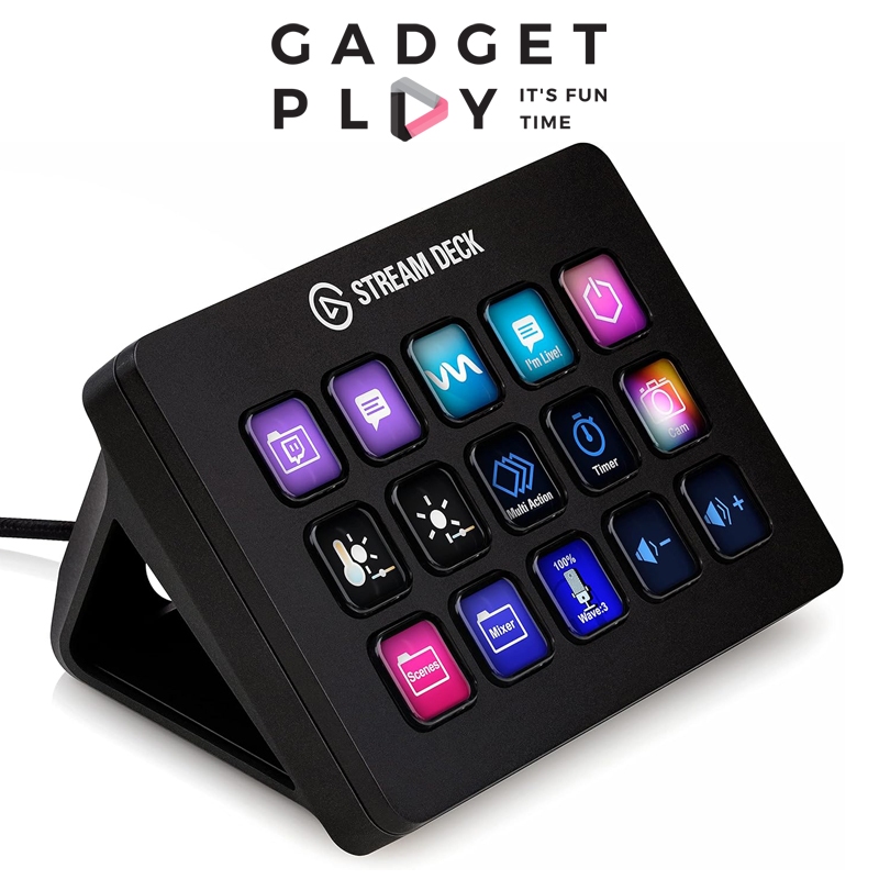 [กรุงเทพฯส่งด่วน] Elgato Stream Deck MK.2 คอนโทรลเลอร์สตรีมมิ่ง 15 ปุ่ม ปรับแต่งได้ ประกันศูนย์ 2 ปี