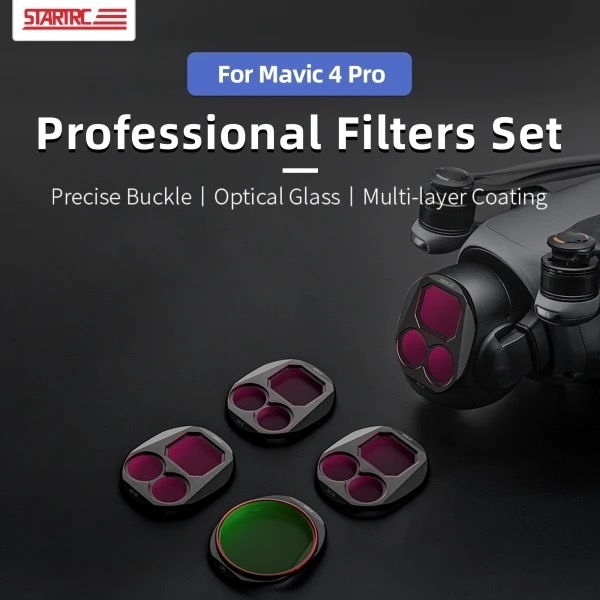 STARTRC Filter Set for DJI Mavic 4 Pro ND8 ND16 ND32 ND64 CPL Lens Filter Set