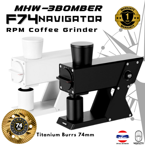🧭MHW-3BOMBER F74 Navigator RPM Coffee Grinder เครื่องบดกาแฟ ปรับรอบได้ by VANIVITO