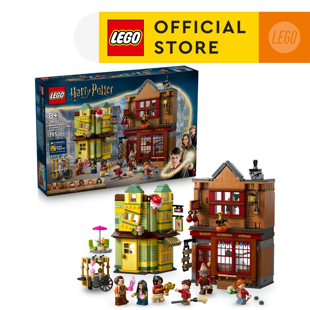 LEGO Harry Potter 76452 Quality Quidditch Supplies & Ice Cream Parlour (795 Pieces)