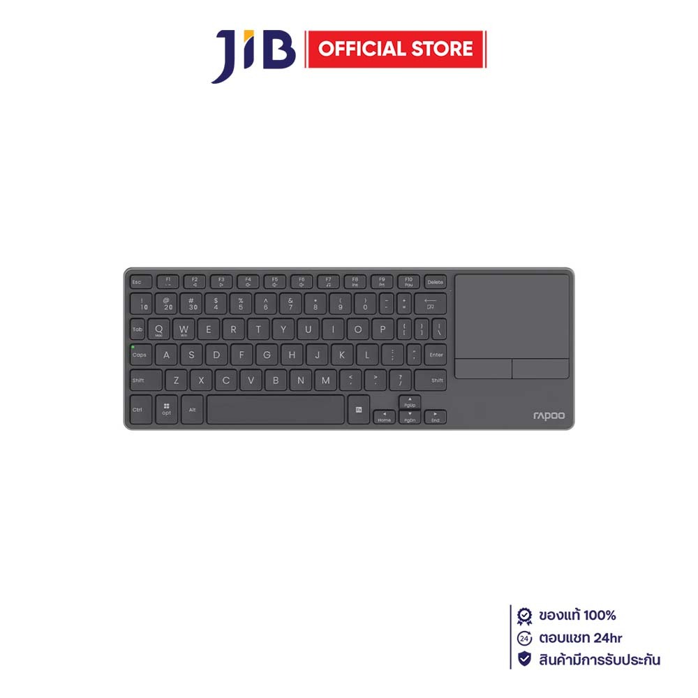 WIRELESS KEYBOARD (คีย์บอร์ดไร้สาย) RAPOO E900T - BLACK