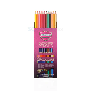 สีไม้ BI-Colored 2หัว ดินสอสีนุ่มลื่น Premium 12สี 24สี 36สี จาก Master art / แพ็ค