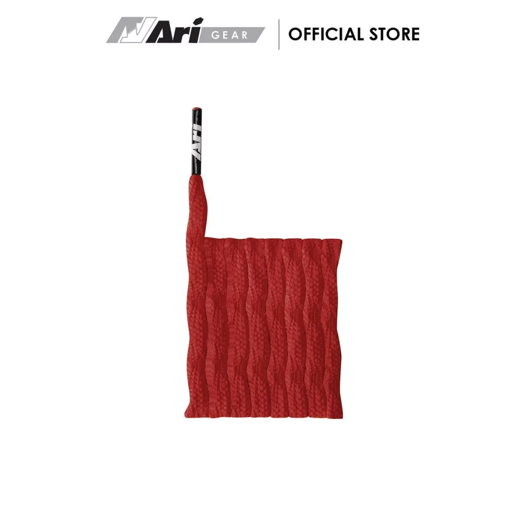 ARI TWIST SHOELACES - RED เชือกรองเท้า อาริ TWIST สีแดง