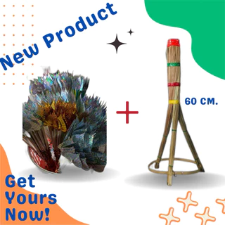ต้นกฐิน 60 cm + ไม้เสียบแบงค์ ไม้ผ้าป่า 50 ก้าน (ยกเว้นแบบใบโพธิ์เงิน -ทองจะมี 25 ก้าน) 🔥ราคาคืนทุน🔥