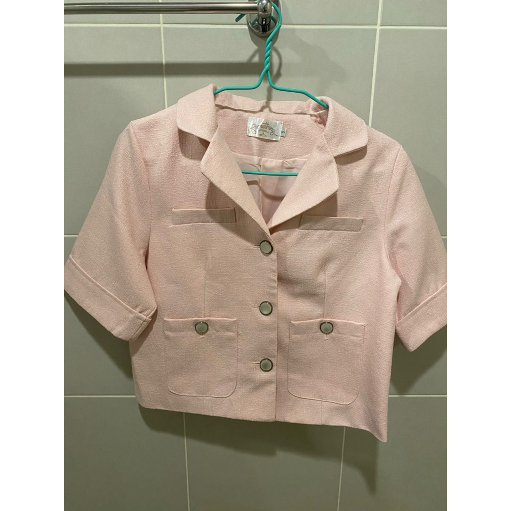 เสื้อSomething apparel Blazerสีชมพู