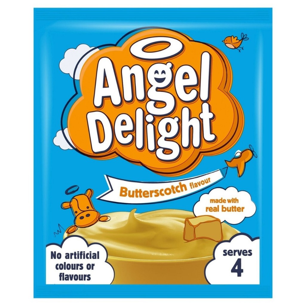 ANGEL DELIGHT Desert Mix * BUTTERSCOTCH 3-PACK * 98 Calories Per Pack - 59g x 3 = 177g