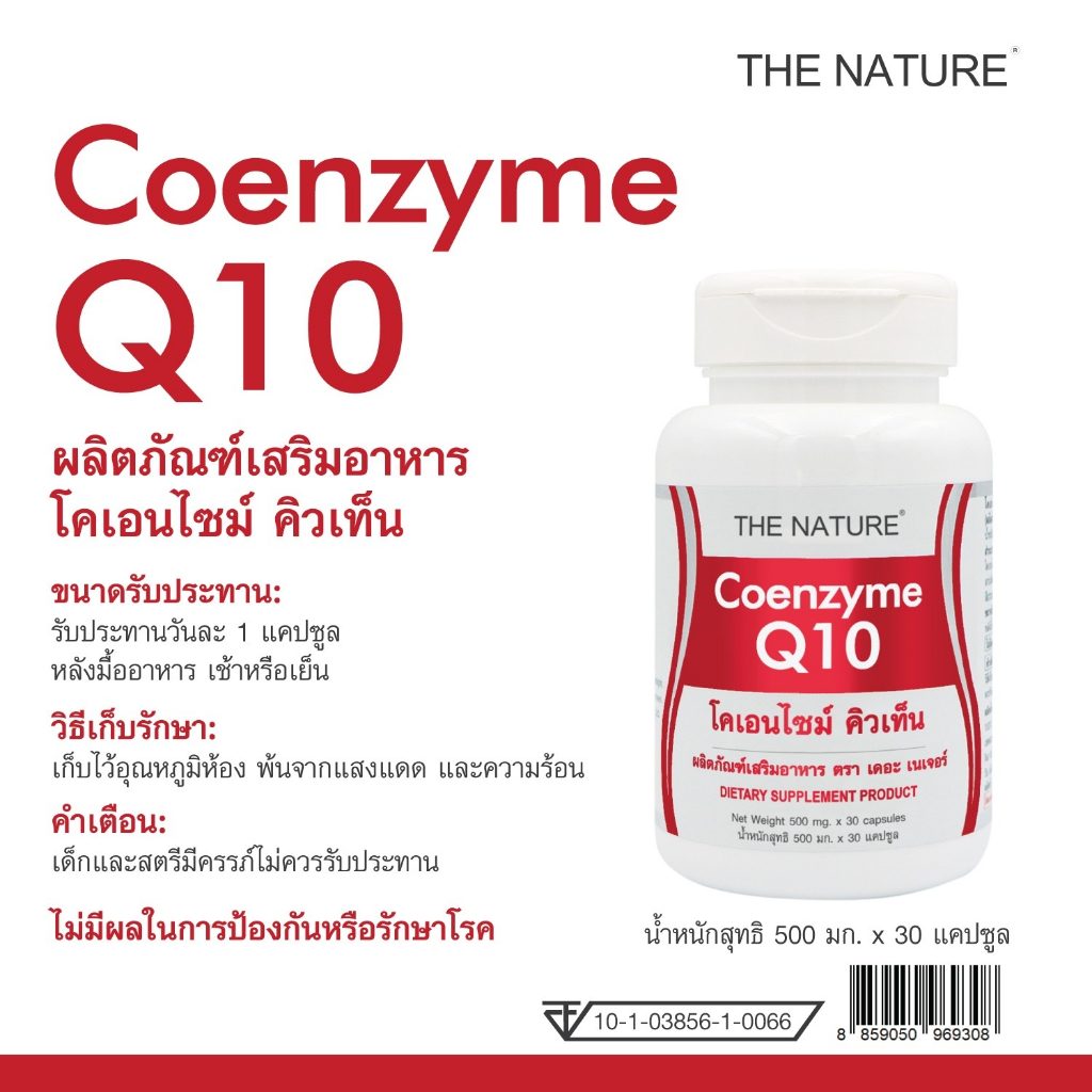 [แพ็ค 3 ขวด] Q10 เดอะเนเจอร์ โคเอนไซม์ คิวเท็น เดอะ เนเจอร์ Coenzyme Q10 THE NATURE คิวเทน ราคา ถูกที่สุด ดีลบีเคเค แกลเลอรีภาพที่ 6
