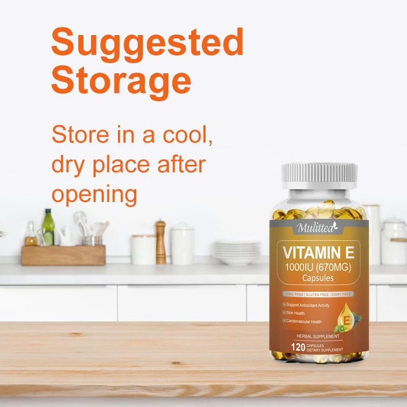 MULITTEA Vitamin E Capsules ปกป้องเซลล์ ส่งเสริมสุขภาพผิว thumbnail 7