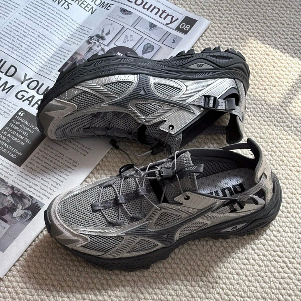 Mizuno Racer Trail SE Silver Grey แท้ 100%