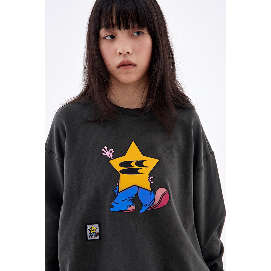 CryingCenter เสื้อสเวตเตอร์แขนยาว Crying Stars Sweater