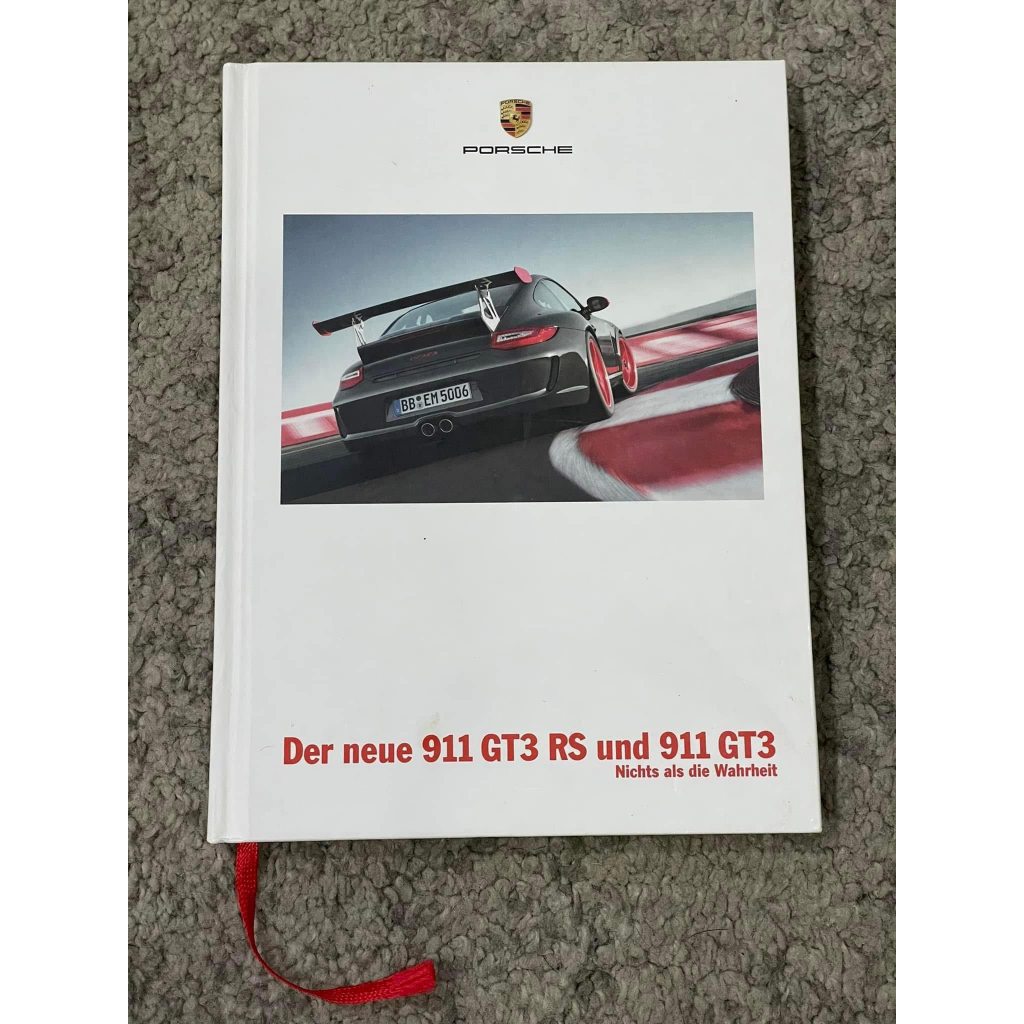 Porsche Book GT3 RS 997 Printet in germany (หนังสือ , โบรชัวร์ )