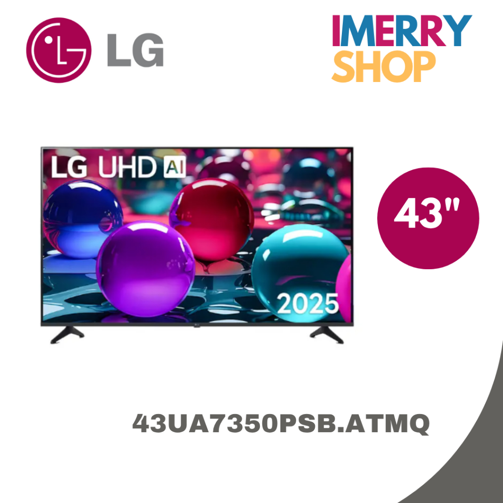 LG สมาร์ท ทีวี UHD AI 4K ขนาด 43 นิ้ว รุ่น 43UA7350PSB.ATMQ