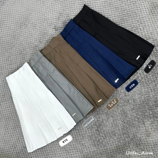LITTLE KOREA - รุ่น Ester ยาว 18.5” 12 สี XS-3XL เอว 23” ถึง 33” กระโปรงเทนนิส มีซับใน