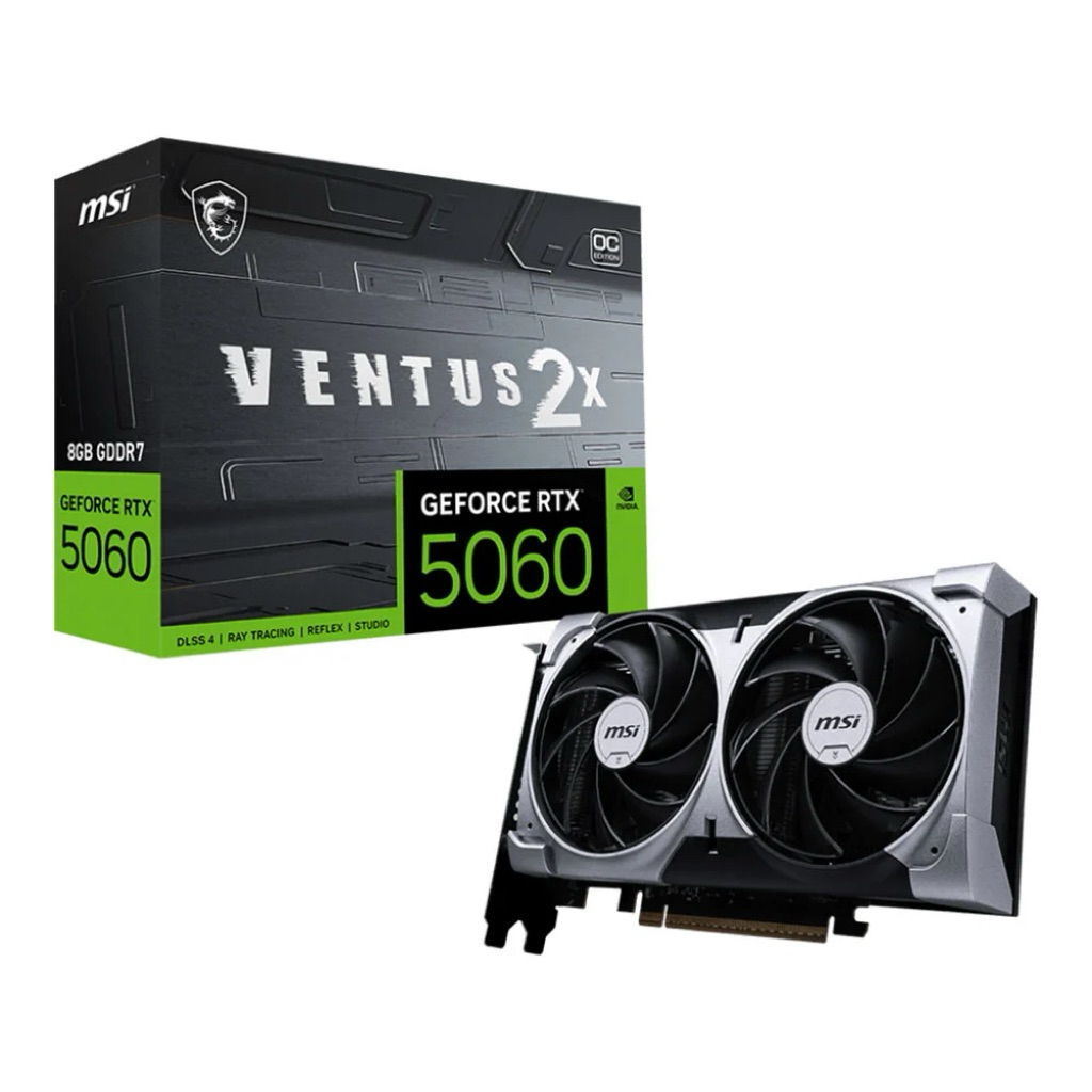 VGA MSI RTX5060 VENTUS 2X OC 8GB (มือ 1-2 พร้อมส่ง‼️)