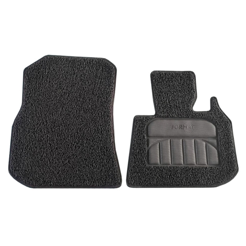 Format พรมปูพื้นไวนิลดักฝุ่นเกรดพรีเมี่ยม 2ชิ้นหน้า BMW iX3 G08 2022-2025