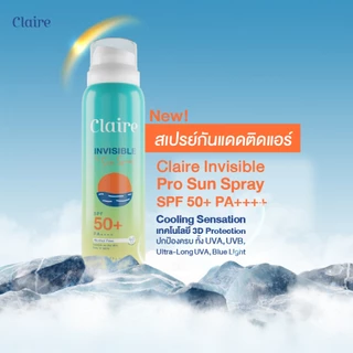 Claire Invisible Pro Sun Spray SPF 50+ PA++++ (Buy 1 Get 1)