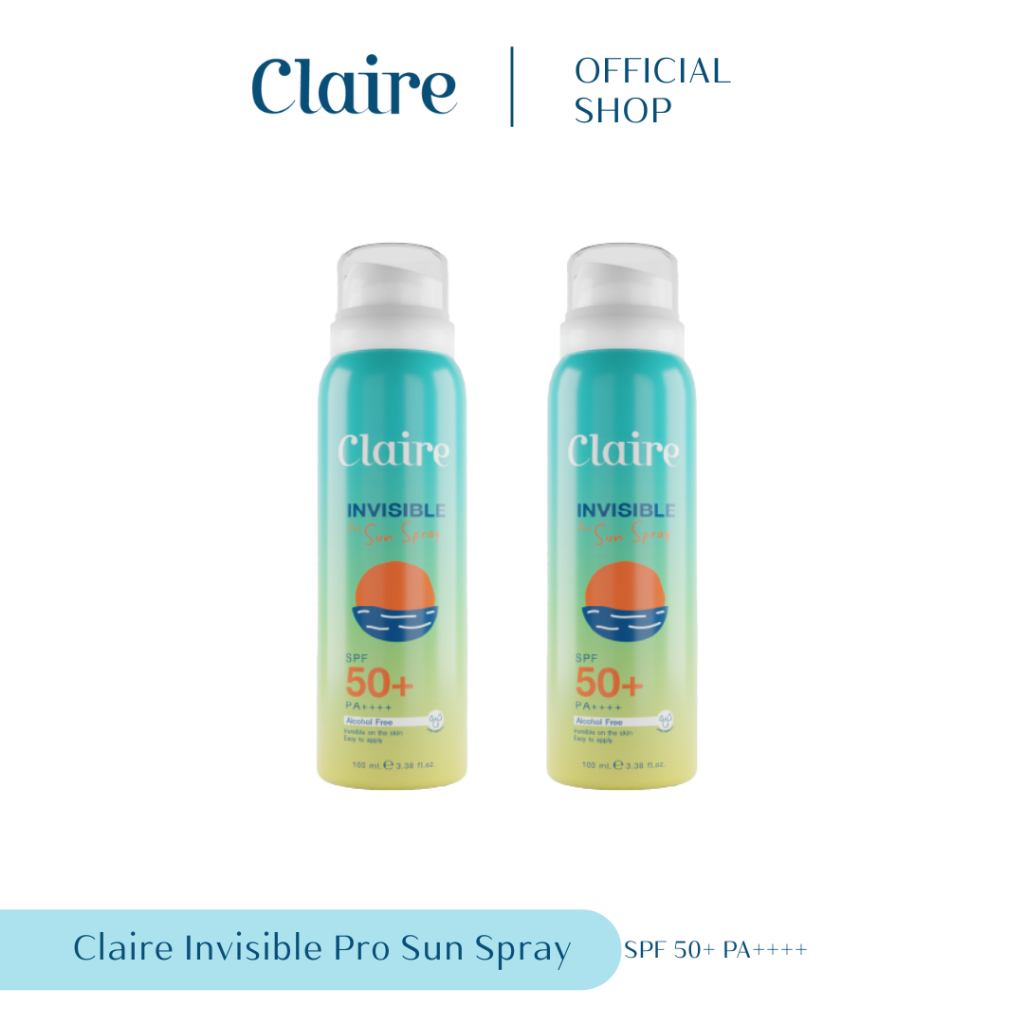 Claire Invisible Pro Sun Spray SPF 50+ PA++++ (Buy 1 Get 1)
