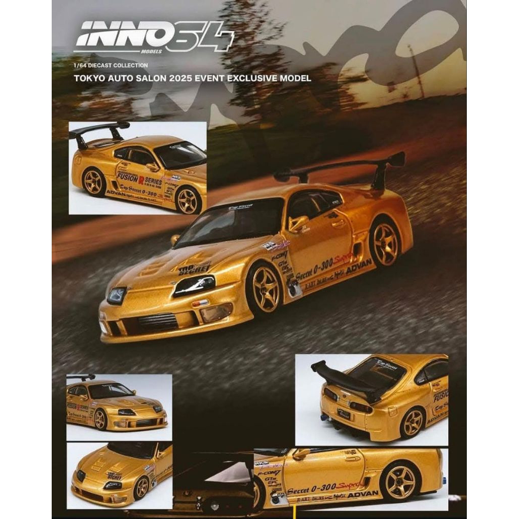 Inno64 Toyota Supra JZA80 Top Secret Tokyo Auto Salon 2025 Event Exclusive