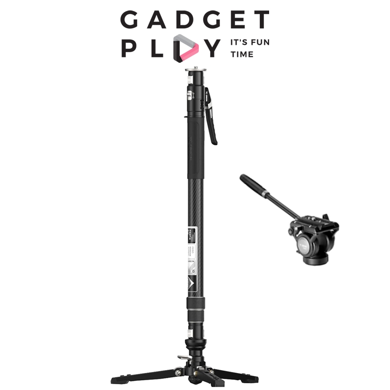 YC Onion PINETA Pro Carbon Fiber Monopod ขาตั้งกล้องโมโนพอดคาร์บอนไฟเบอร์พร้อมหัว Fluid Head FH60