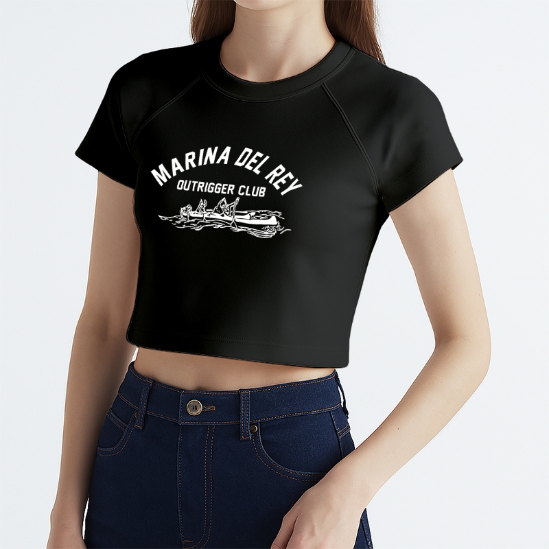 เสื้อครอปสั้น สกรีนลายตัวหนังสือy2k ครอปรัดรูป เอวลอย รูปที่ 7