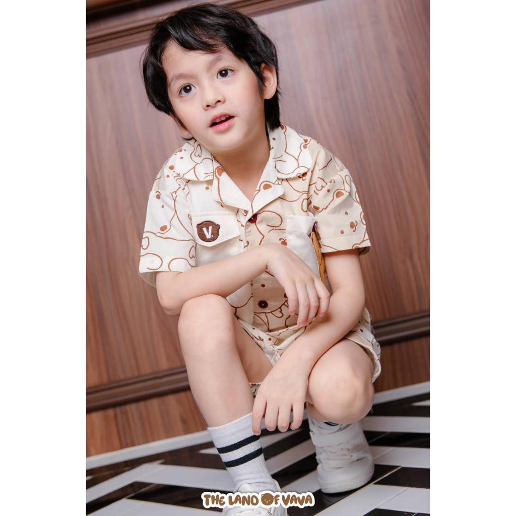 Thelandofvava  BEAR BROWN VNYI1165 ชุดเด็กชาย ลิขสิทธิ์แท้จาก vava ราคา ถูกที่สุด ดีลบีเคเค แกลเลอรีภาพที่ 3