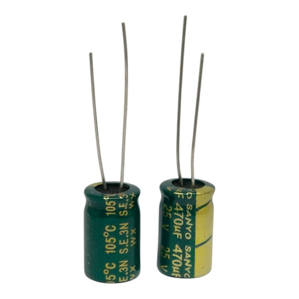 2ชิ้น 470UF 25V 35V 50V 105C อิเล็กโตรไลท์ คาปาซิเตอร์ ตัวเก็บประจุ electrolyte capacitor