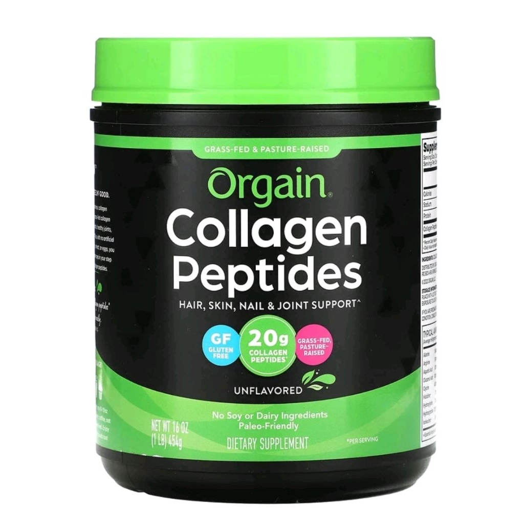 New 🇺🇸 Orgain, Collagen Peptides, Unflavored, 16 oz (454 g)