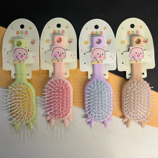 (ยกโหล12 ชิ้น) No.792 หวีแปรง หวีแปรงซิลิโคน มีทั้งสีเข้มและสีสดสุ่มสี สุ่มแบบ หวีจัดแต่งทรงผม หวีปลายแหลม x12