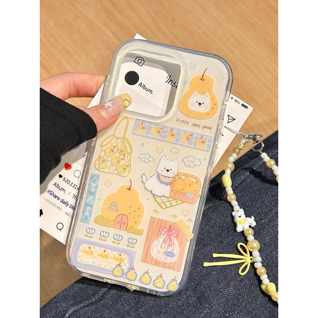 [12pm-16pm] เคสpuppy likes pear น่ารัก กันกระแทก