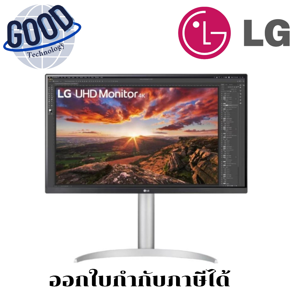LG  MONITOR (จอมอนิเตอร์) LG รุ่น 27UP850K-W - 27 INCH IPS 4K 60Hz USB-C สีขาว