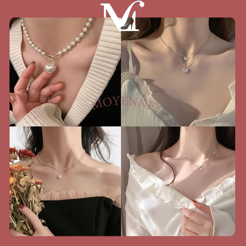 [จัดส่งในกทม]สร้อยคอ สร้อยคอแฟชั่น สร้อยคอแบบ เรียบง่าย สำหรับผู้หญิง เครื่องประดับแฟชั่น เหมาะ สำหรับสาวน่ารัก มี