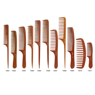 หวี หวีแปรง แปรงหวี สางผม หวีช่างทำผม มีให้เลือกหลายแบบ สีดำ สีน้ำตาลละมุน