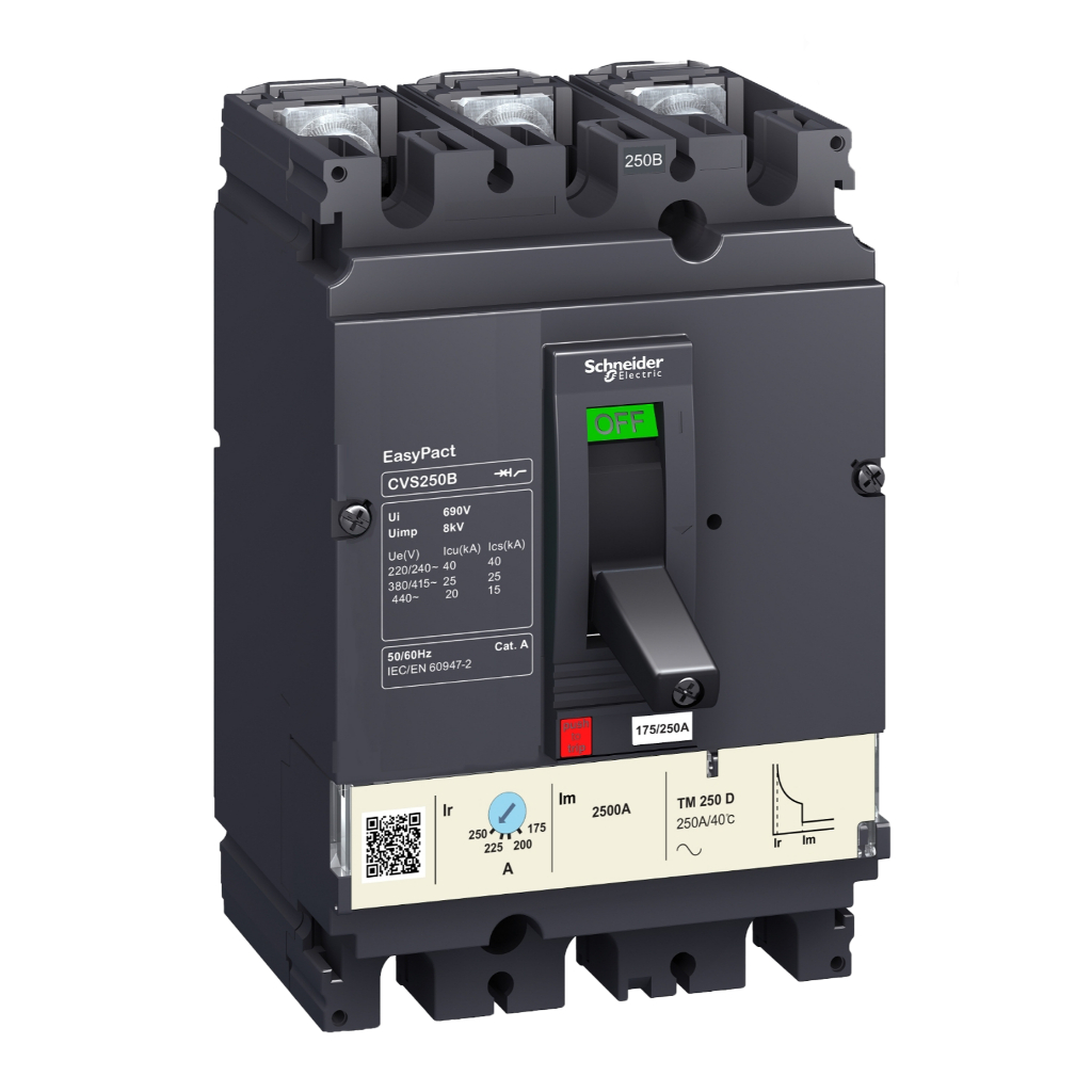 CVS250B / CVS250F 3P เมนเบรคเกอร์ main breaker 112A - 250A SCHNEIDER