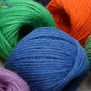 เชือกฟอกนิ่ม 100ก 2 มิลลิเมตร ถักหมวก คอตตอนเกลียว เชือกถักDIY