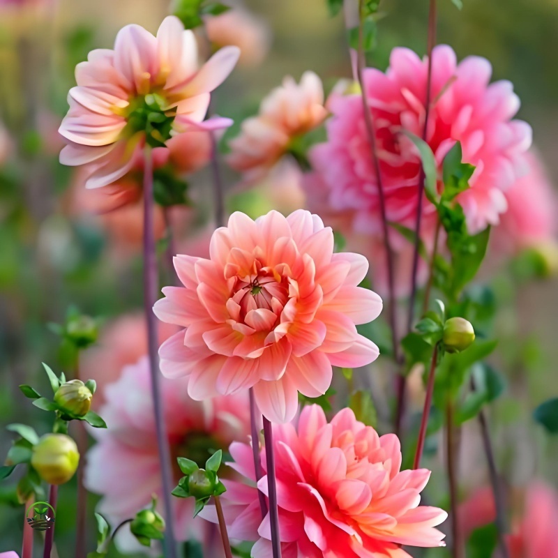 เมล็ดพันธ์ุดอกไม้ เมล็ดรักเร่ เมล็ดพันธุ์ ดอกรักเร่คละสี (Dahlia Flower Mix Seed) บรรจุ 100 เมล็ด  เมล็ดดอกรักเร่