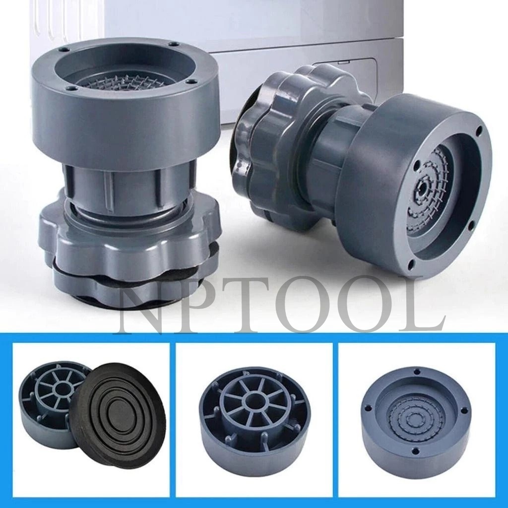NP-347 ฐานรองเครื่องซักผ้า หนึ่งชุดมี 4ชิ้น ที่วางตู้เย็น ที่รองขา ยางกันสั่น ความสูงสามารถปรับได้