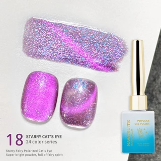 Nawoelite สีเล็บเจล เจล สีเจลแคทอาย 🌟สีเจลเล็บแคทอาย 24 สี ดาวกระจายเวทนา ✨ สวยสะท้อนแสงเหมือนทางช้างเผือก เกล็ดดาวระยิบ