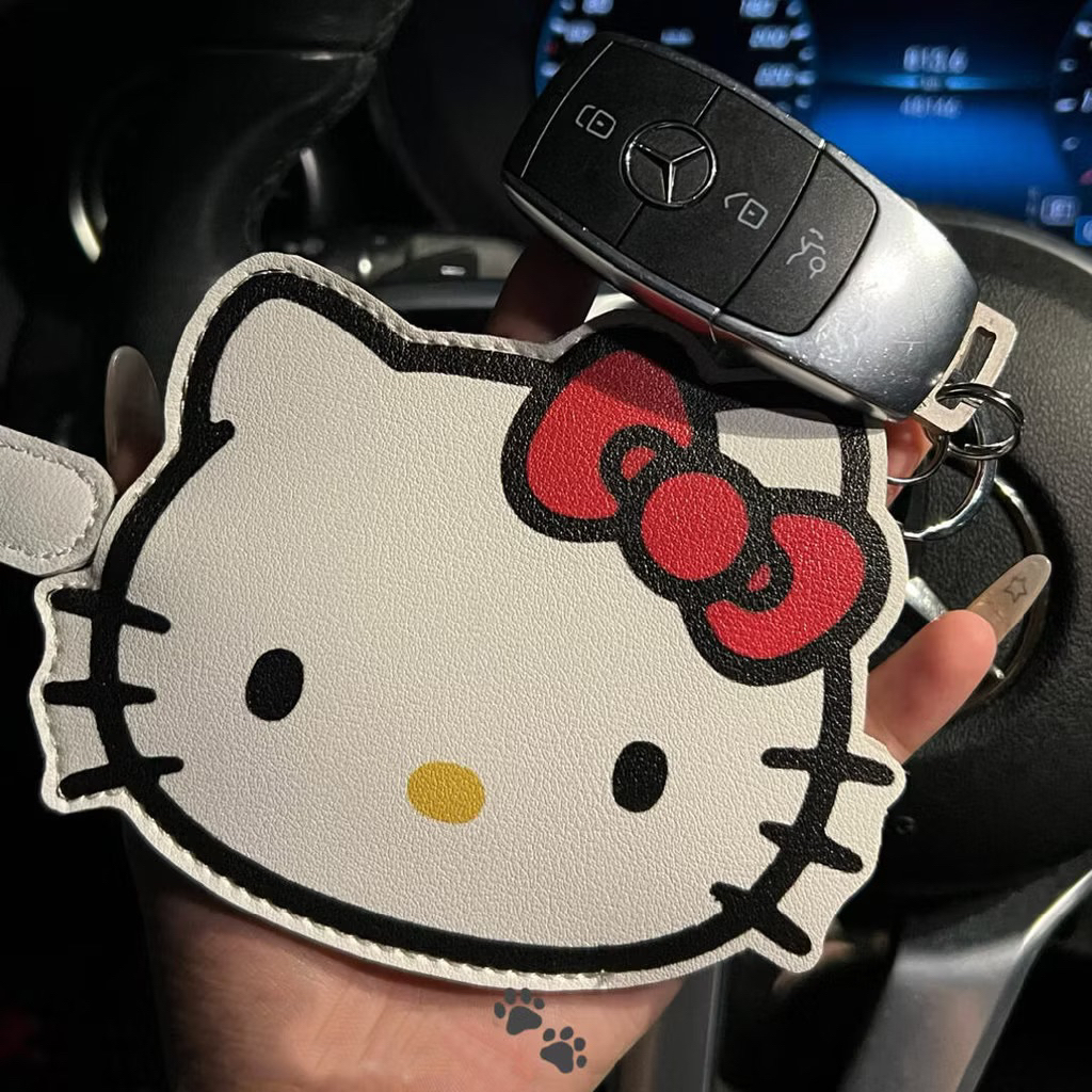 พร้อมส่ง🇹🇭❤️กระเป๋าใส่กุญแจคิตตี้ ซองกุญแจ เฮลโลคิตตี้ kitty hair key chain bag สุดน่ารัก