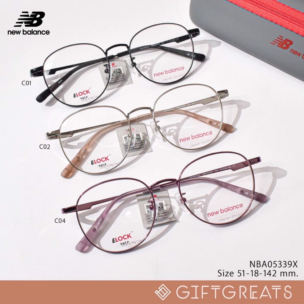 New Balance - Elock NBA05339X กรอบแว่น มีที่ล็อคหู นิวบาลานซ์ 🪐