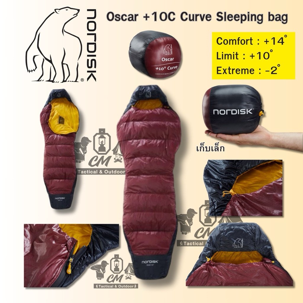 ถุงนอน NORDISK OSCAR +10° CURVE/M