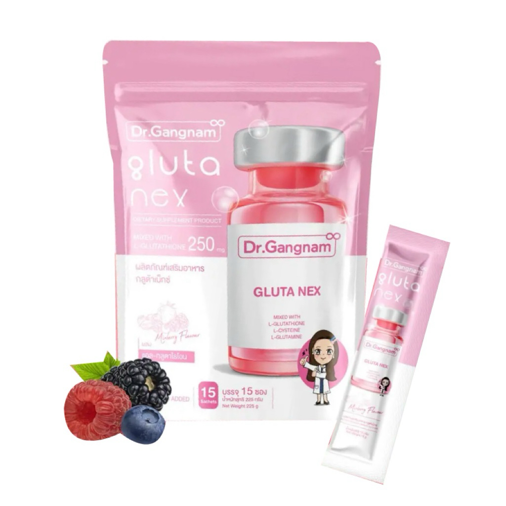 กลูต้ากังนัม GANGNAM CLINIC GLUTA NEX BY DR.GANGNAM กลูต้า ดร.กังนัม กลูต้าคุณหมอ กังนัม ปริมาณ 15 ซ