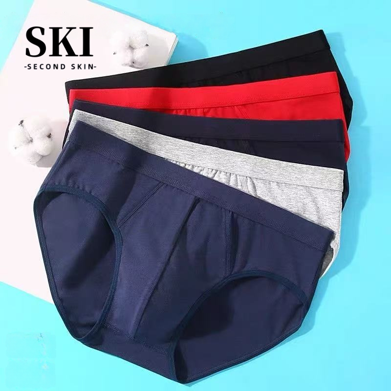 Brief กางเกงในชาย กางเกงในผุ้ชาย แบบบริฟ ผ้านิ่มใส่สบาย กางเกงในไร้ขอบ Size L-4XL