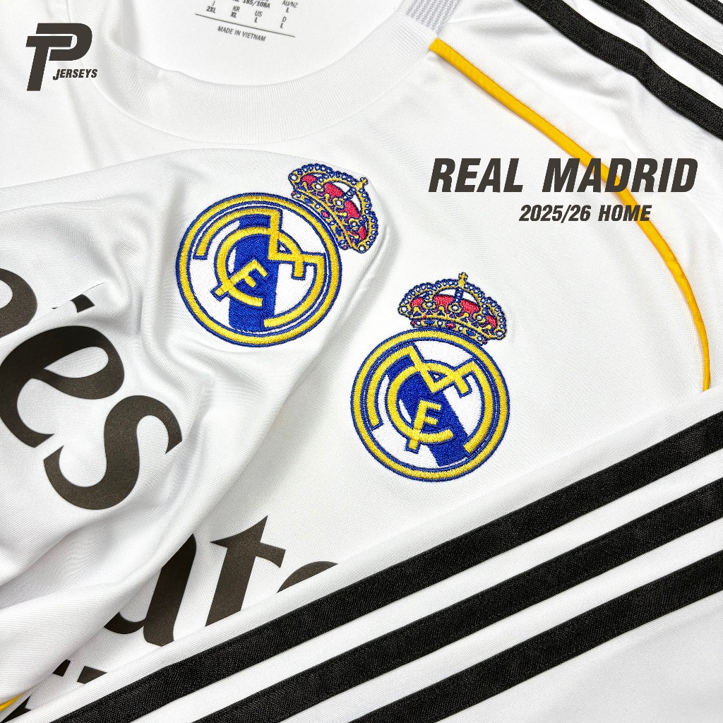 เสื้อฟุตบอล Real Madrid 2025/26 Home เสื้อเรอัล มาดริด ของแท้