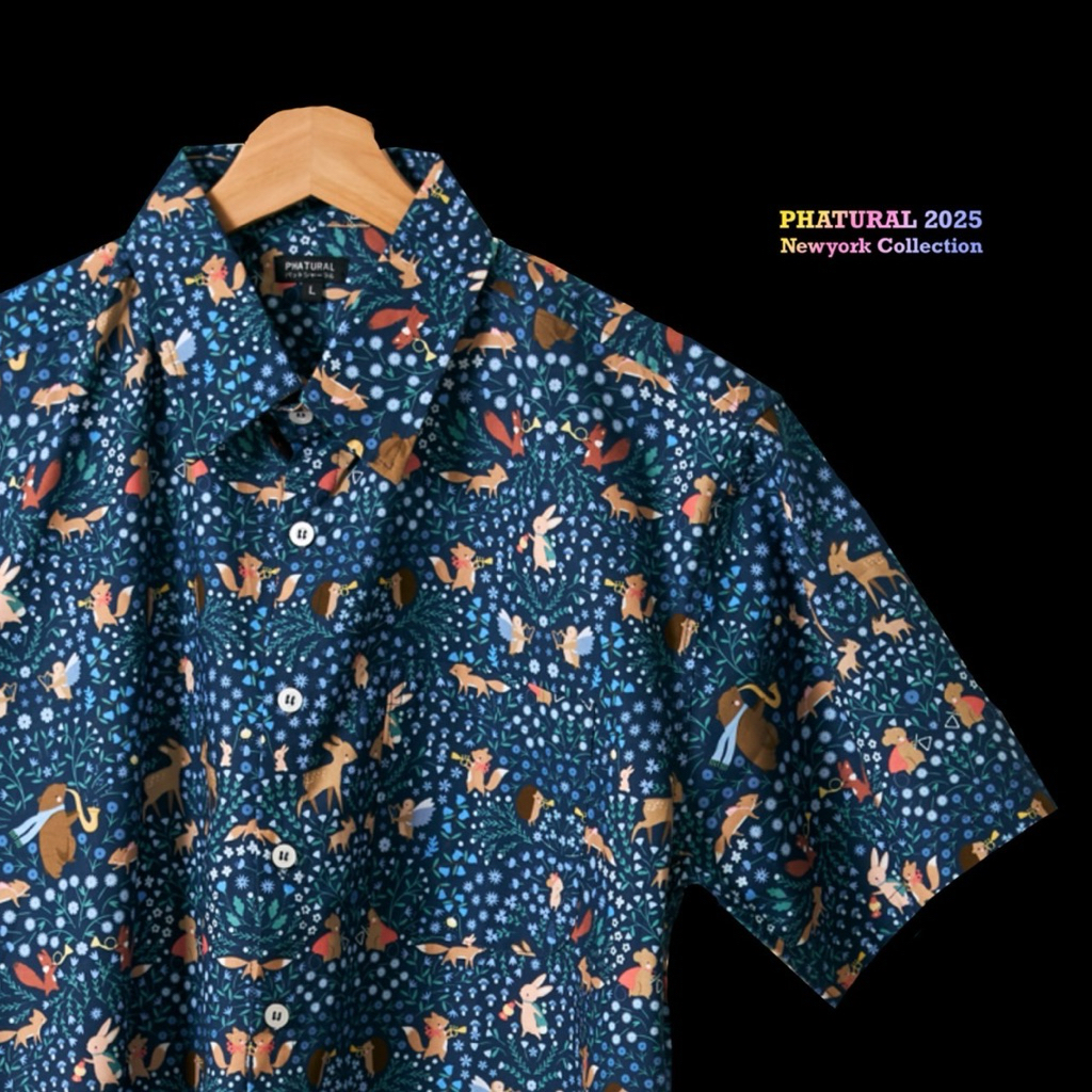 NYC เสื้อแขนสั้นผ้าคอตตอน ลาย Forest Melody