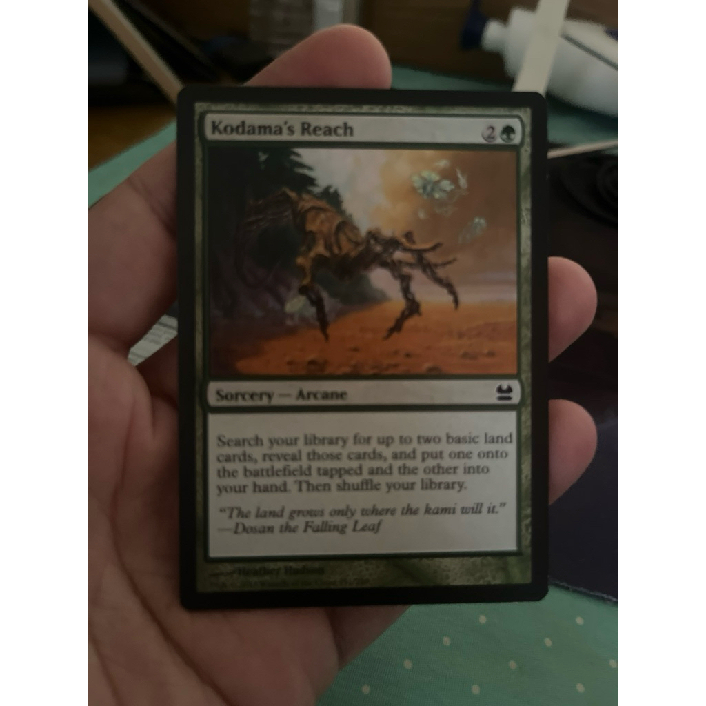 การ์ด MTG Kodama’s Reach Green Magic the gathering EDH รุ่น CMM MM1 สภาพ Nm