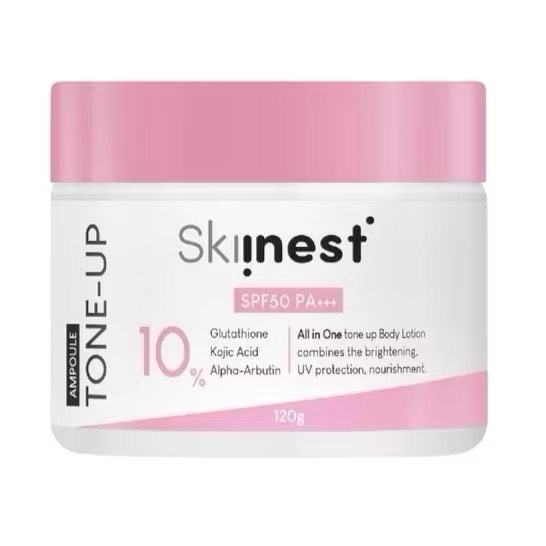 Skiinest Ultra Bright Pink Tone Up Ampoule Body Lotion SPF50 PA++ สกินเนส อัลตร้า ไบร์ท พิงค์ โทนอัพ