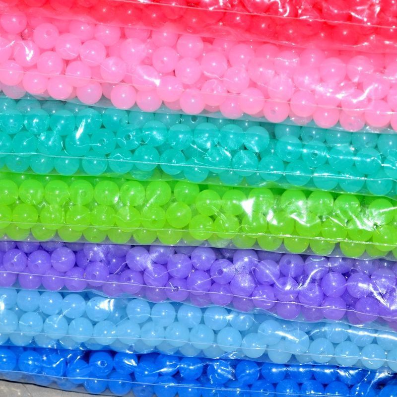 ลูกปัด เยลลี่ ลูกปัดกลม 6mm 8mm อุปกรณ์งานฝีมือ DIY