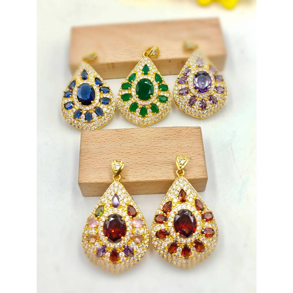 จี้พลอยนพเก้า จี้พลอยสีสวยๆ