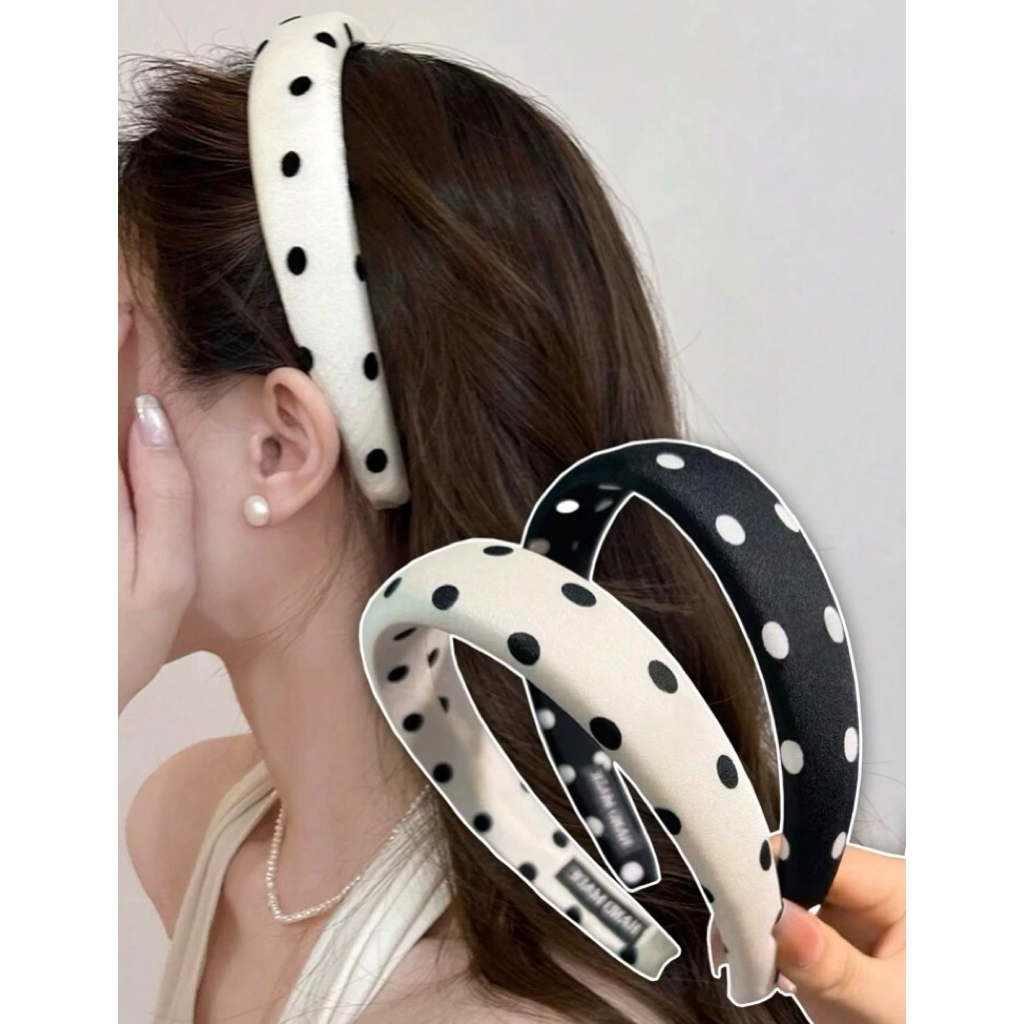 **Pre-order รอ 10 วัน** ที่คาดผมลายจุด Polka Dot