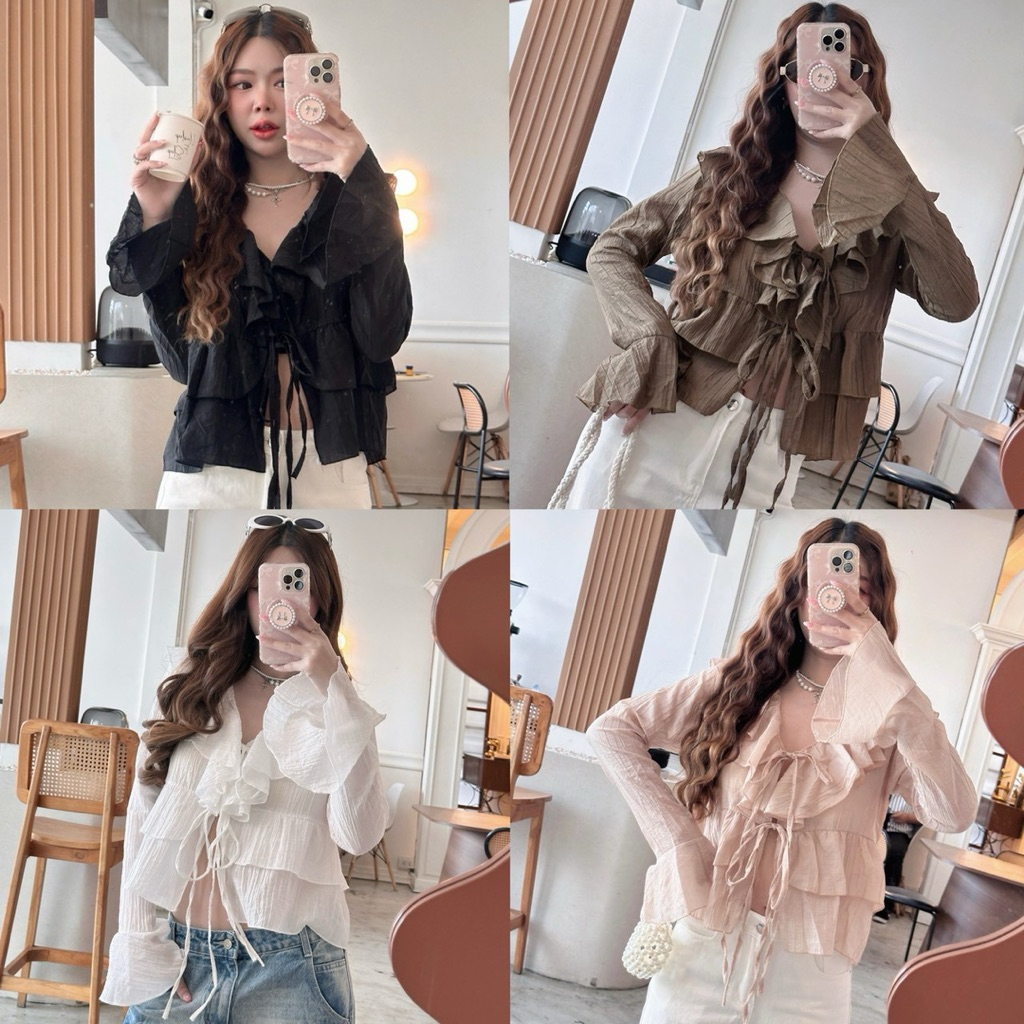 A15 เสื้อแฟชั่น พร้อมส่ง kore top